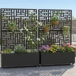 Jardinera elevada multifuncional de metal galvanizado - Imagen 4