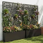 Jardinera elevada multifuncional de metal galvanizado - Imagen 2