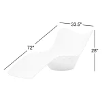 Pack de 2 tumbonas de alta resistencia para piscina - Imagen 5