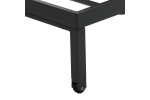 OUTFLEXX Tumbona con ruedas, antracita mate, aluminio, 193x60x32,5cm, respaldo ajustable - Imagen 4