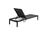 OUTFLEXX Tumbona con ruedas, antracita mate, aluminio, 193x60x32,5cm, respaldo ajustable - Imagen 6