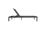 OUTFLEXX Tumbona con ruedas, antracita mate, aluminio, 193x60x32,5cm, respaldo ajustable - Imagen 8
