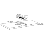 Placa de inducción VidaXL 3500W 2 zonas negro 28,8 cm - Imagen 3
